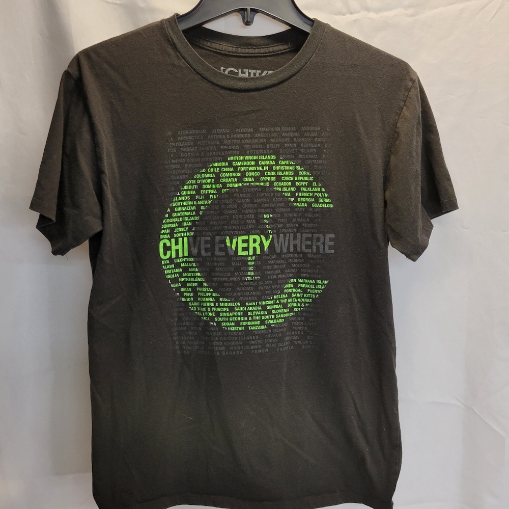 Black Chive Everywhere T-Shirt Size Medium
